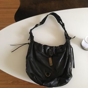 Botkier large black leather satchel bag